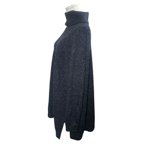 H&M XXL Sweater Dress Tunics Grey Acrylic Wool Turtleneck Dresses Cozy Winter HM